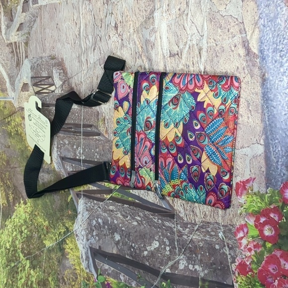 OLIVIA moss peacock parade collection Cross over bag - Picture 2 of 4